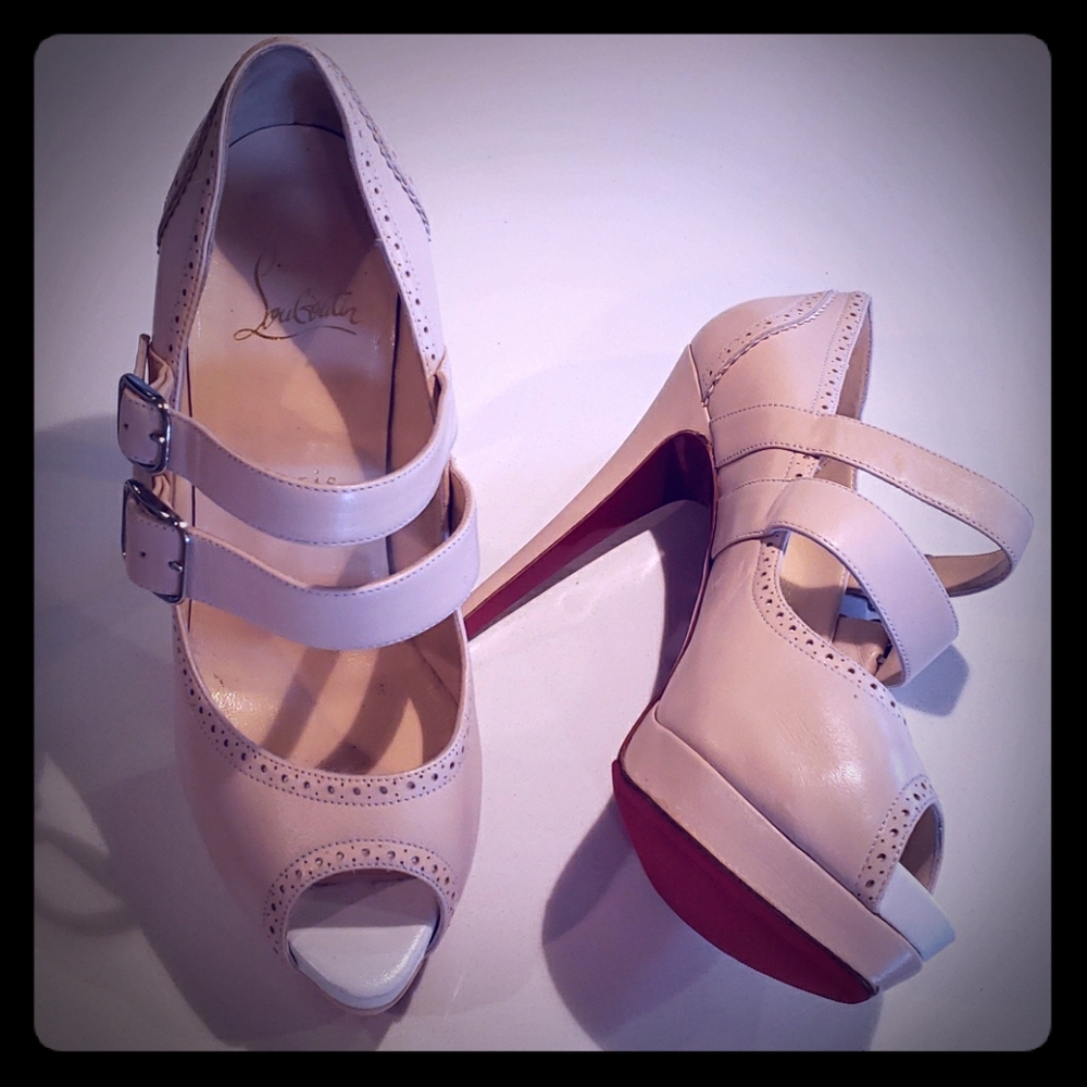 Christian Louboutin Nude Platform Luly 140 Nappa 7